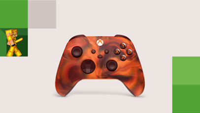 Immagine di un Controller Wireless per Xbox arancione - Edizione speciale Fire Vapor.