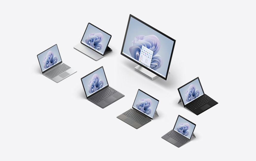 La famiglia di portatili e 2-in-1 Surface, dal Surface Studio da tavolo al tablet Surface Go 3, è stata ampliata.