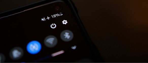 Primo piano di un telefono