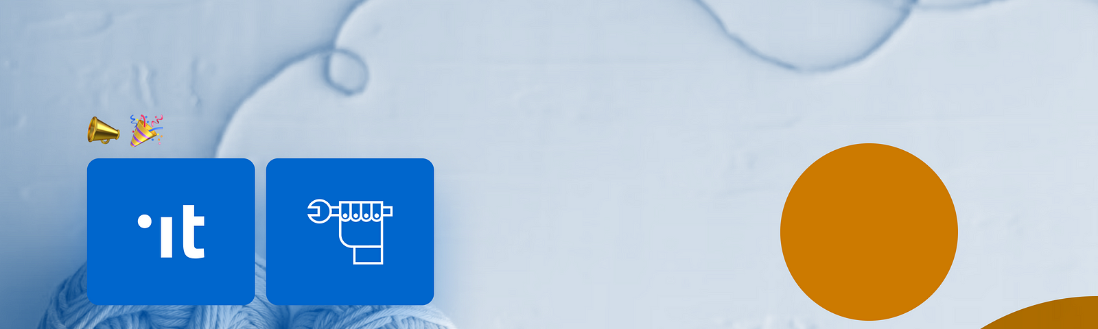 I simboli del “Design system .italia”, “.it” e mano con chiave meccanica. Tre gomitoli di lana e un filo che dipana una lunga storia.