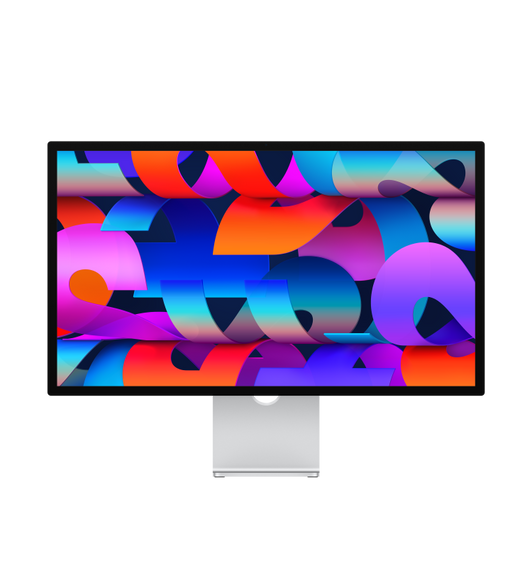 Vista anteriore di uno Studio Display con vetro standard.