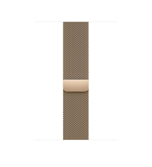 Cinturino Loop in maglia milanese color oro, maglia in acciaio inossidabile lucido con chiusura magnetica