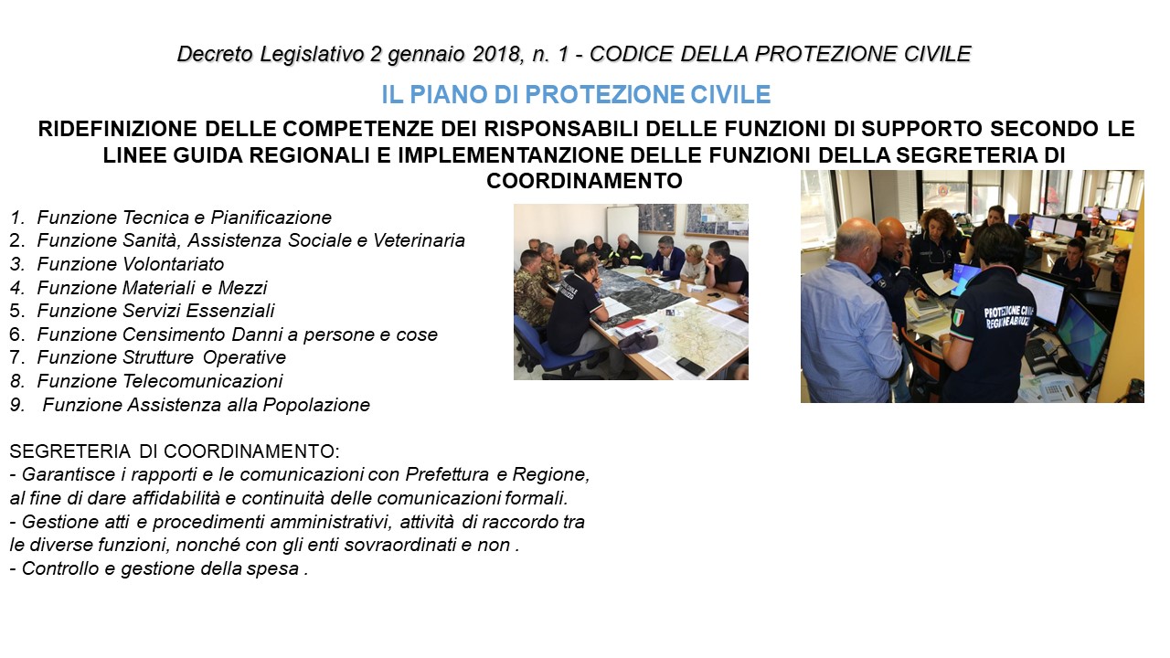 Il COC e le funzioni di supporto 2