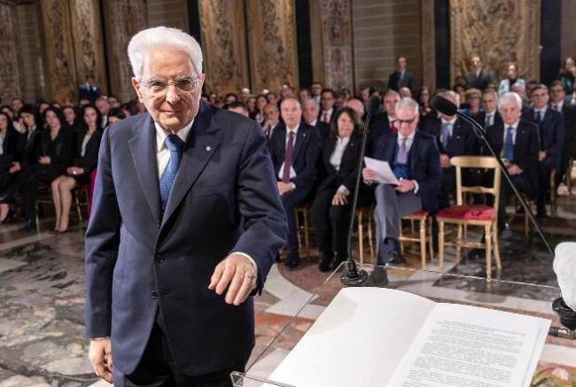 Il Presidente della Repubblica Sergio Mattarella