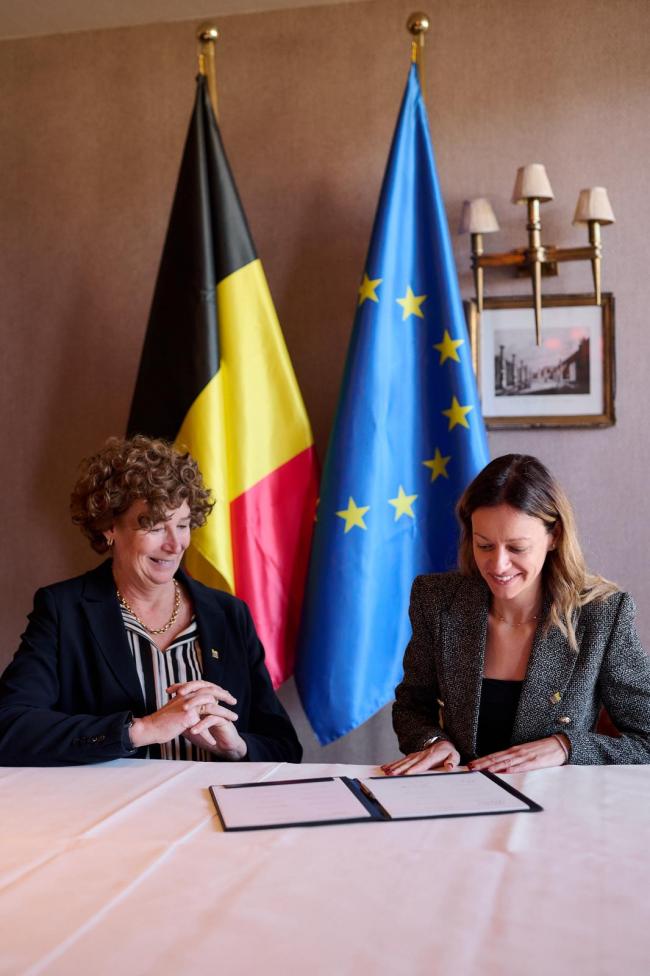 Petra De Sutter e Monica Cecchi (a destra)